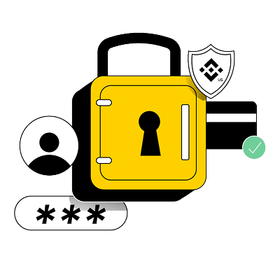 Keep your Bitcoin safe after you buy: a lock protecting your Binance.US account and custody